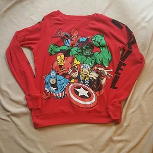 Marvel Avengers Red Crew Neck Sweatshirt